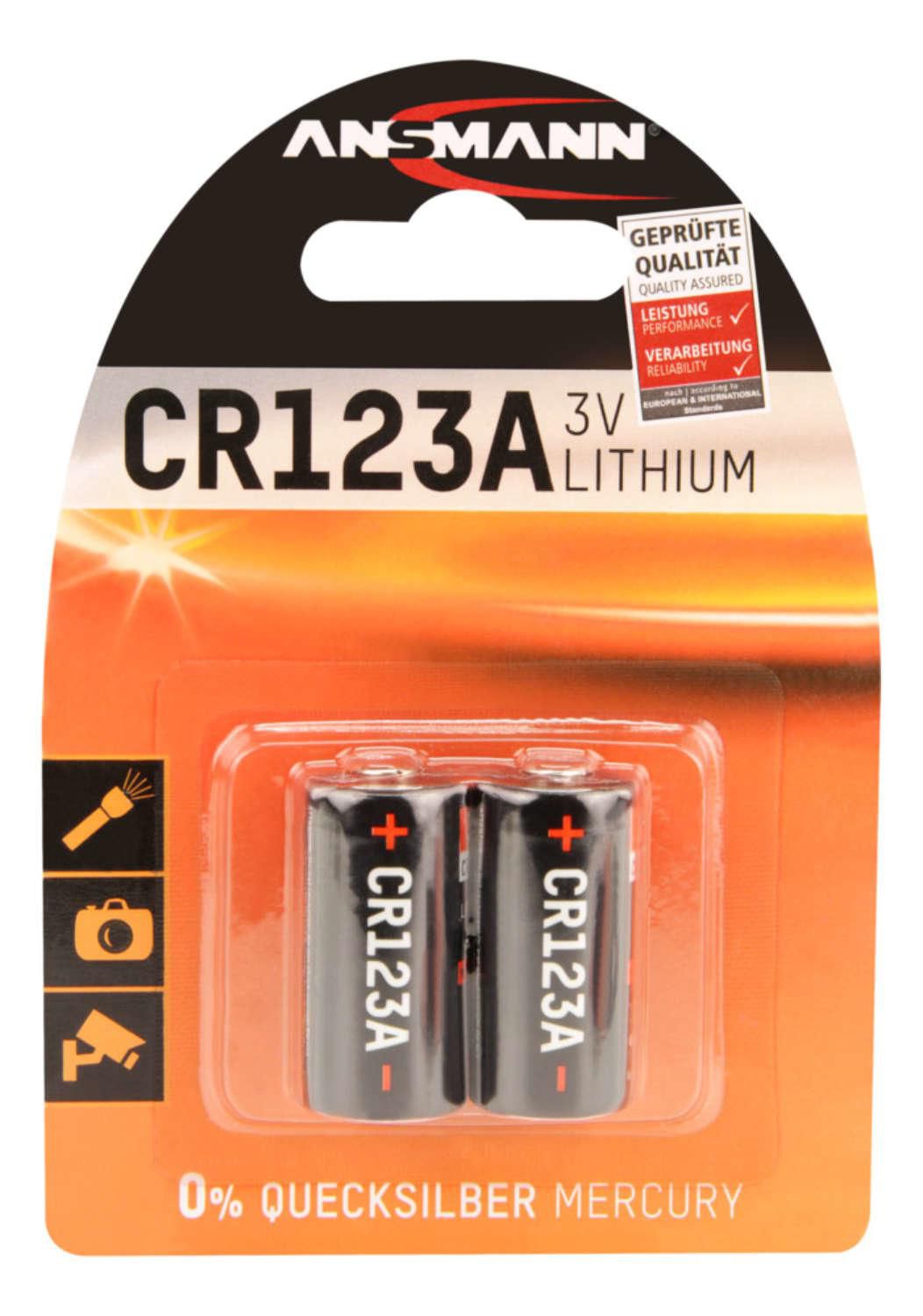 ANSMANN Batterie CR123A CR17335 - Batterie (1510-0023)