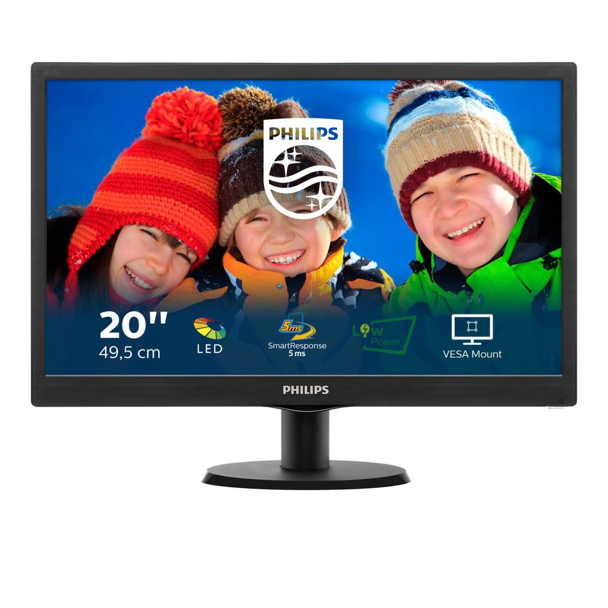 Philips 203V5LSB2610 W128780329 Monitor With Smartcontrol 