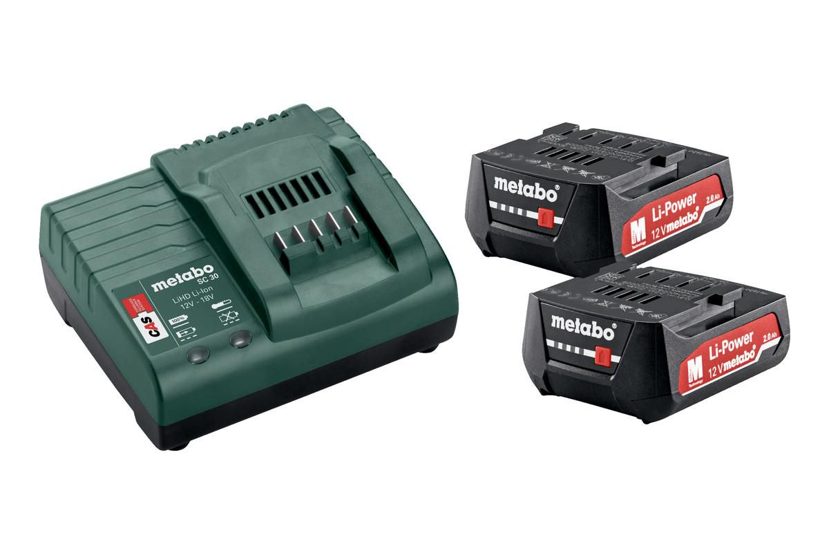 METABO 685300000 Werkzeug-Akku und Ladegerät 12 V 2 Ah Li-Ion