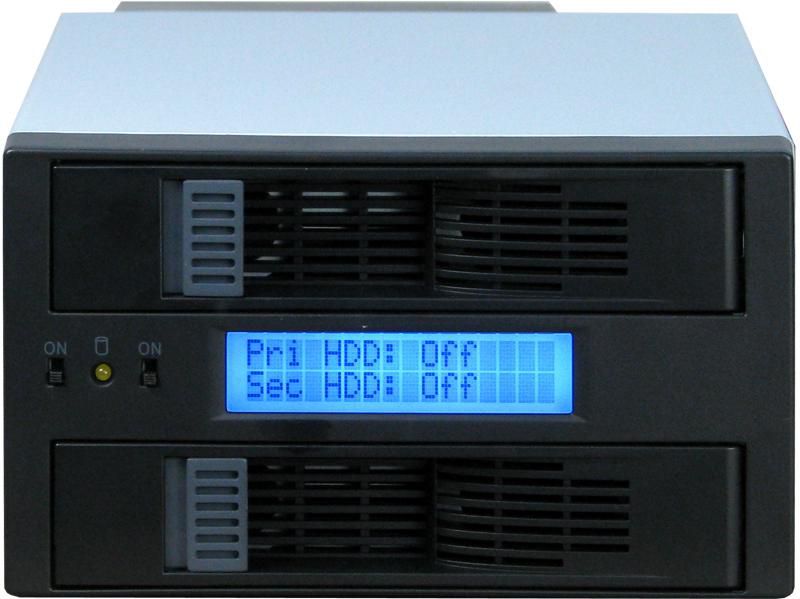 NITROX Sub-Raid SB-C 102 S-ATA schwarz inkl MRS Chipsatz High Speed Backup Hot Swap Wechselrahmen