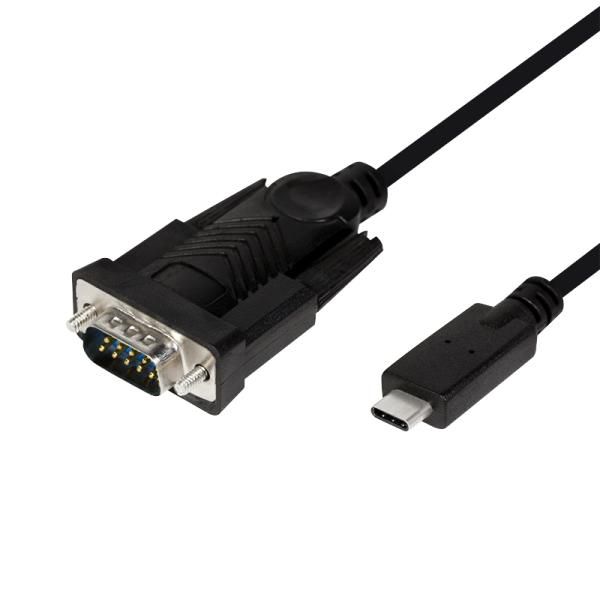 LogiLink AU0051 W128782215 Serial Cable Black 1.2 M Db-9 