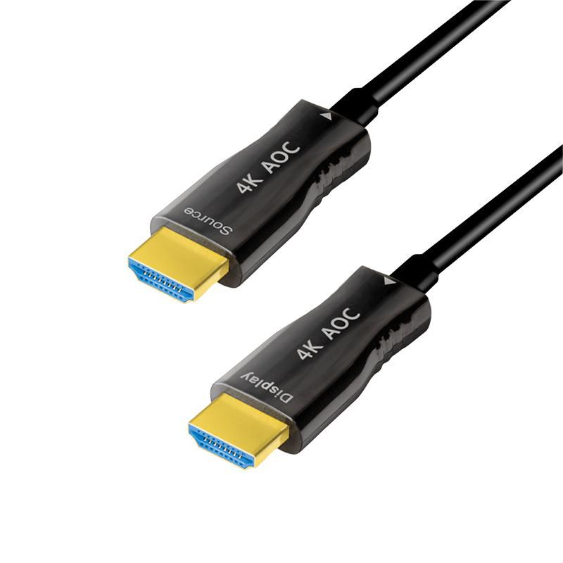 LOGILINK HDMI cable, A/M to A/M, 4K/60 Hz, AOC, black, 50 m