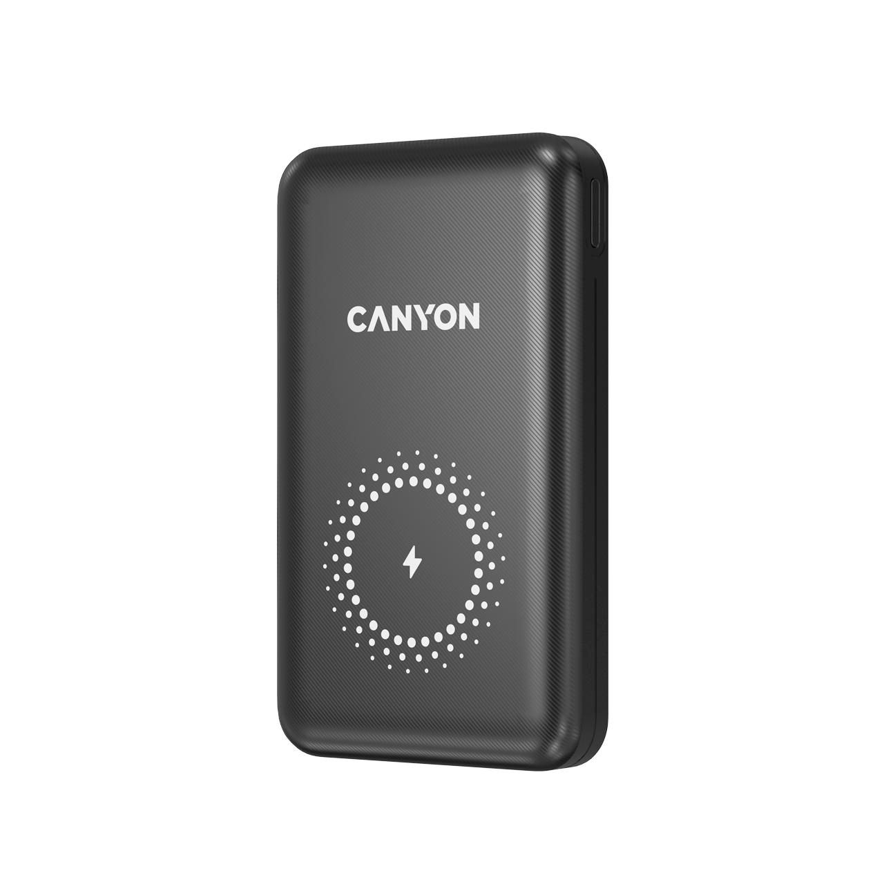 CANYON Powerbank PB-1001  10000 mAh  PD/QC/Wireless    black retail
