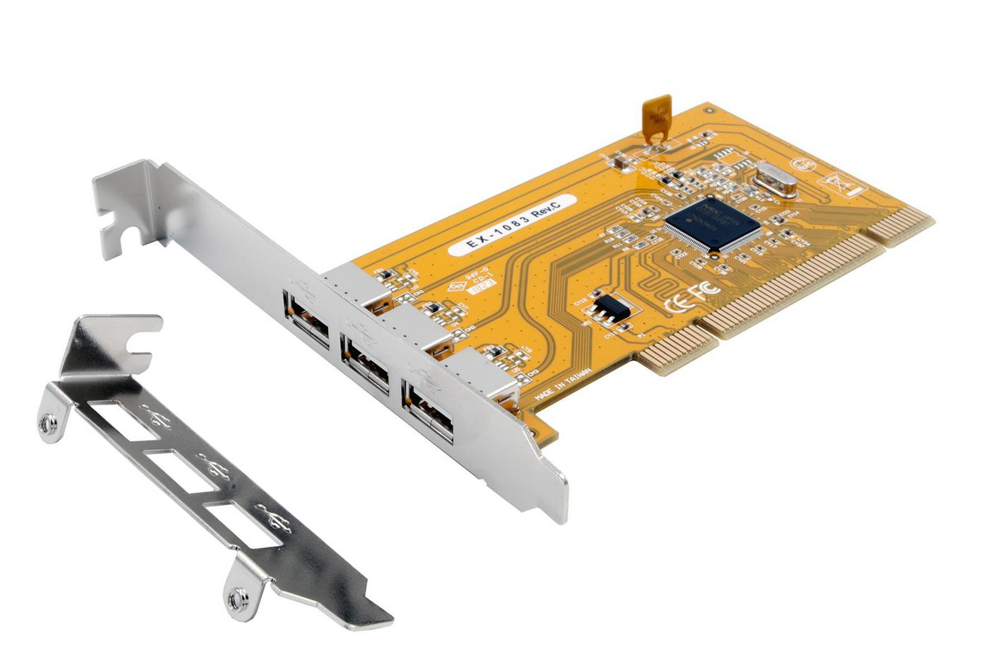 EXSYS PCI-Karte USB2.0 mit 3Ports