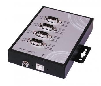 EXSYS USB 2.0 zu 4 x RS232/422/485 Ports Metall-Gehäuse (FTDI Chip-Set) (EX-1344HMV)