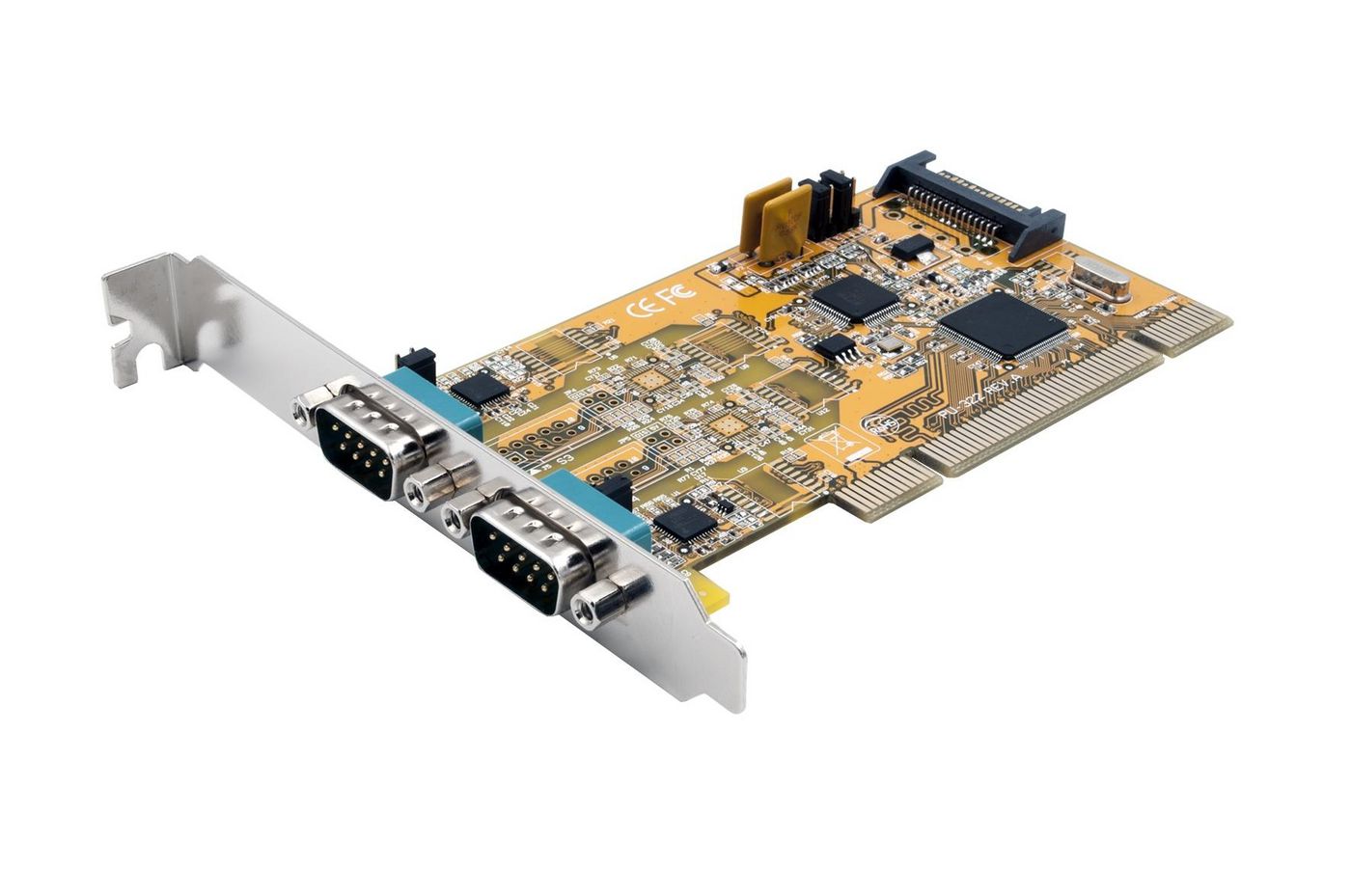 EXSYS 2S Seriell RS-232/422/485 PCI Karte POS einstellbar (FTDI Chip-Set) (EX-42032)