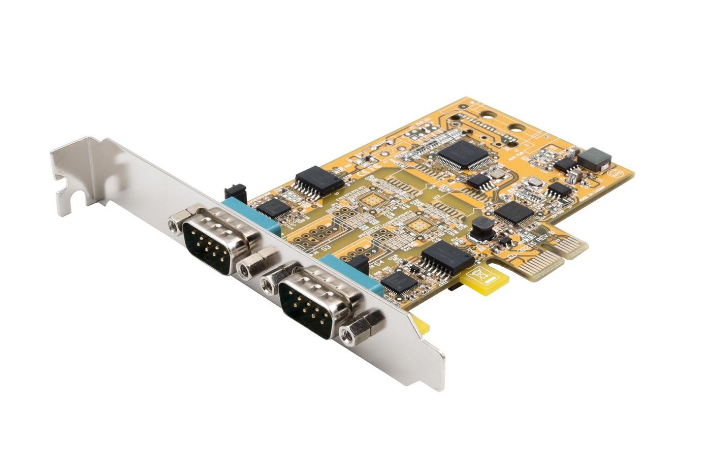 EXSYS GmbH PCIe 2S Seriell RS-232/422/485, Surge (FTDI) (EX-45032IS)