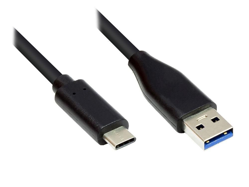 EXSYS Anschlusskabel USB 3.1 Gen1 USB C-Stecker zu A-Stecker, 1.0 m (EX-K1584-1.0)