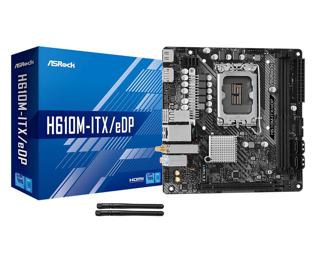 Asrock H610M-ITXEDP W128783743 Motherboard Intel H610 Lga 