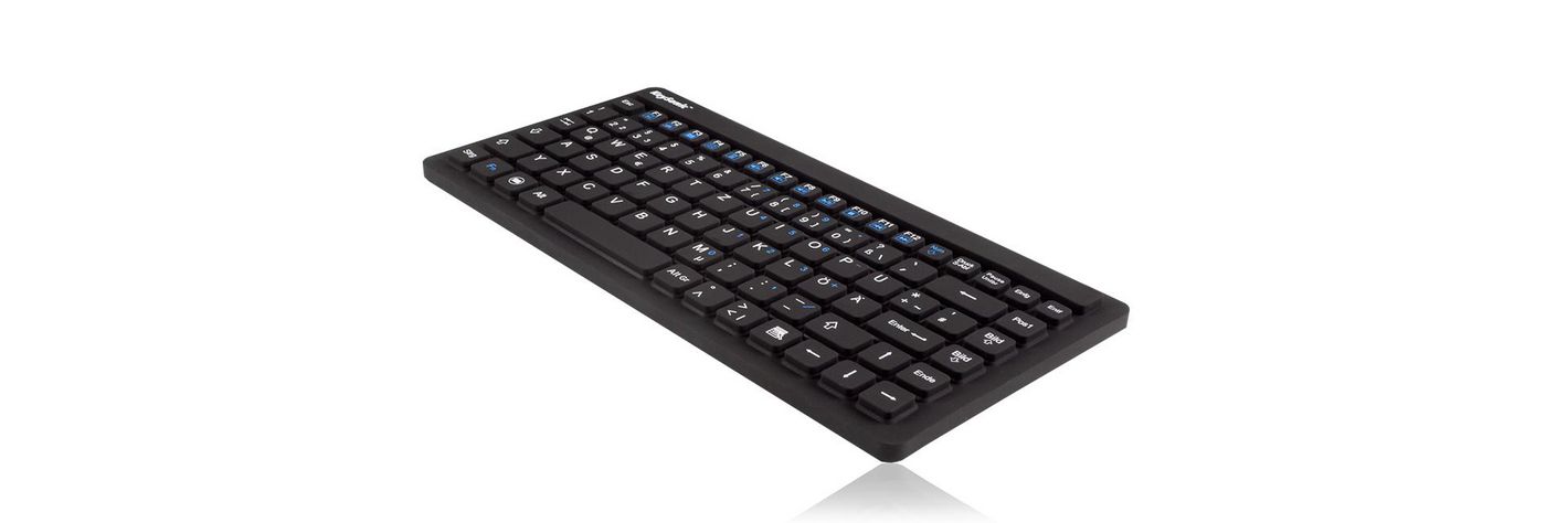 KEYSONIC KSK-3230IN Industrie wasserdichte Tastatur mit DE-Layout, 87 plus 12 Funktionstasten