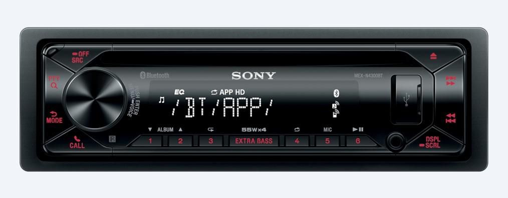 Sony MEXN4300BT.EUR W128784111 Mex-N4300Bt Black 220 W 