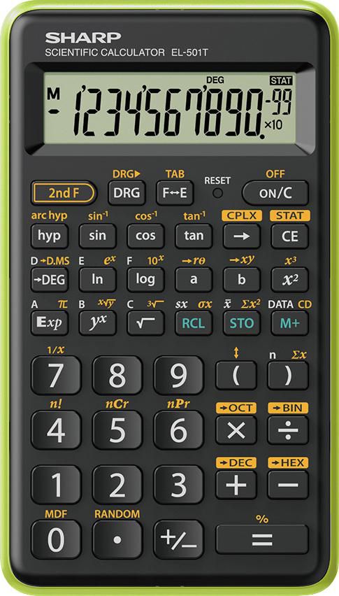 Sharp SH-EL501TBGR W128785220 El-501T Calculator Pocket 