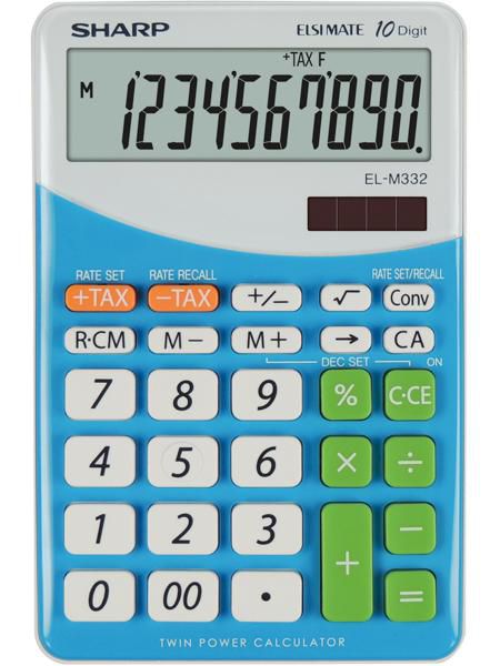 Sharp SH-ELM332BBL W128785225 El M332 Bbl - Blu Calculator 