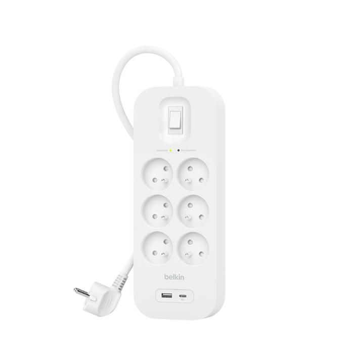 Belkin SRB002CA2M W128785315 Connect White 6 Ac OutletS 