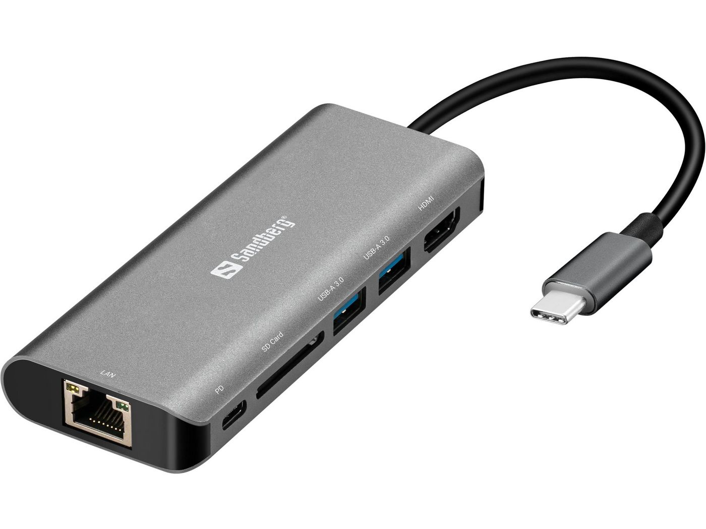 Sandberg 136-18 USB-C Dock HDMI+LAN+SD+USB, 