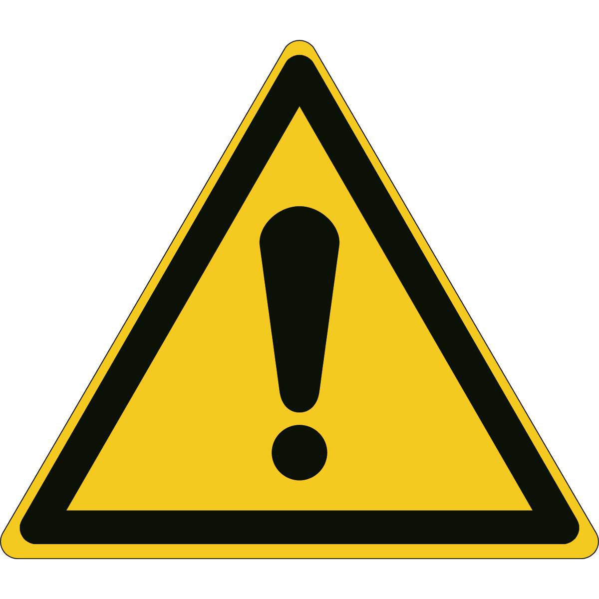 Brady WW001NTTW-TRI315-1 W128400861 ISO Safety Sign - Warning 