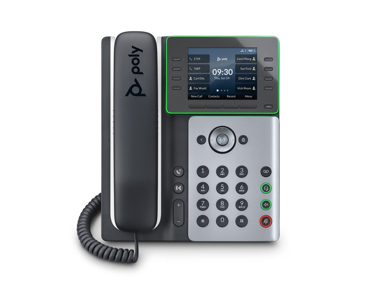 POLY Telefono IP Edge E320 abilitato per PoE