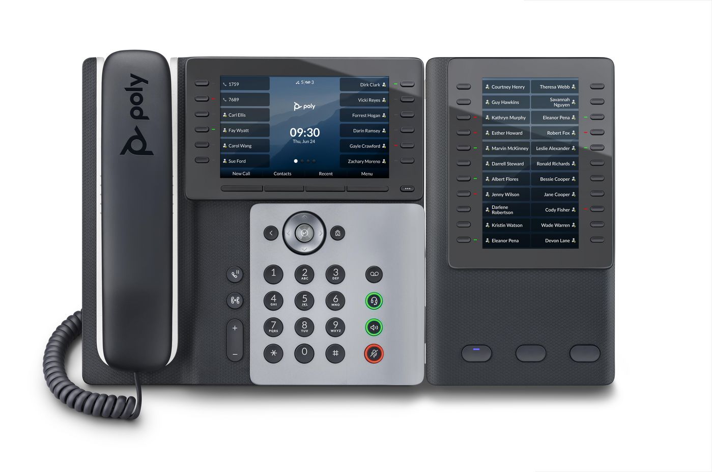POLY Telefono IP Edge E500 abilitato per PoE