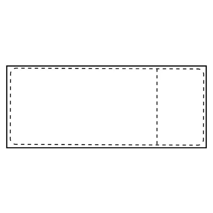 Ship-label 105 x 251mm, Core - 76mm. Direct Thermal, with - receipt part, 700 labels per roll