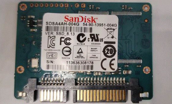 Sandisk SDSA4AH-004G-RFB W128802133 SSD 4GB MLC SATA 3Gbps 