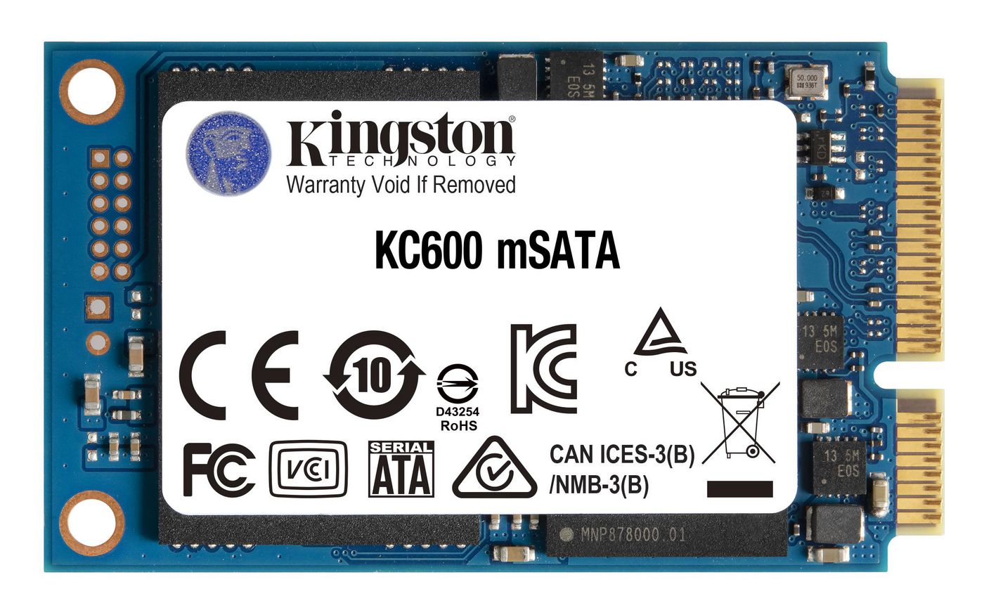 Kingston SKC600MS1024G W126825439 KC600 1024GB SATA3 mSATA SSD 