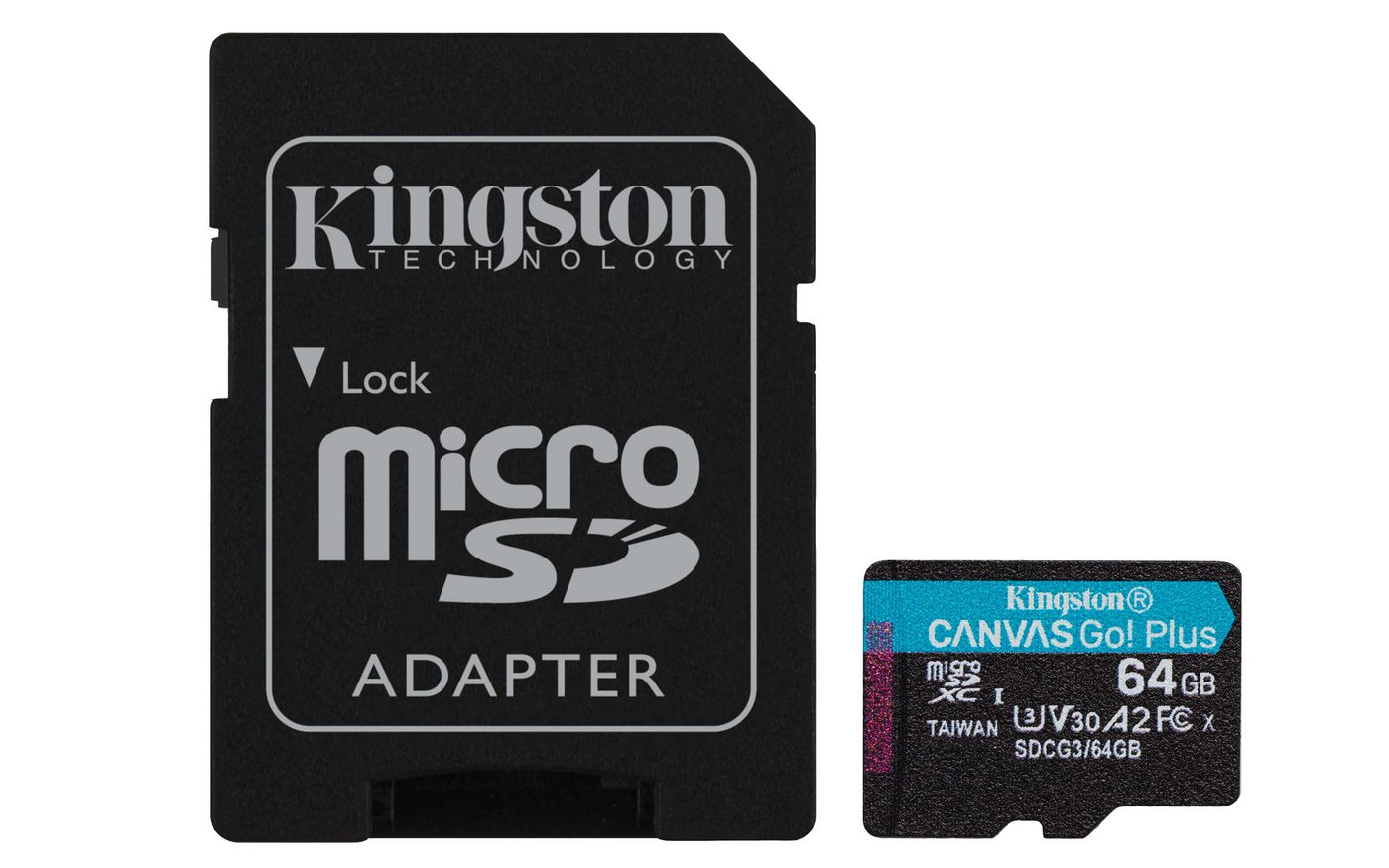 Kingston SDCG364GB W126824401 64GB microSDXC Canvas Go Plus 