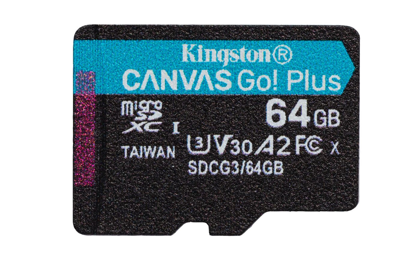 Kingston SDCG364GBSP W126824422 64GB microSDXC Canvas Go Plus 