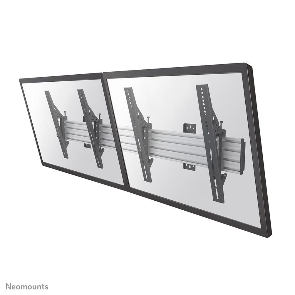 NEOMOUNTS BY NEWSTAR PRO Flat Screen Menu Board Wall Mount - (2 x horizontal) / 32-55\" / Black/silve