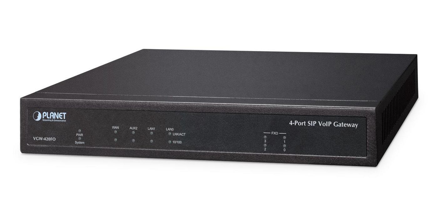 Planet VGW-420FO W128803309 4-Port SIP VoIP Gateway 