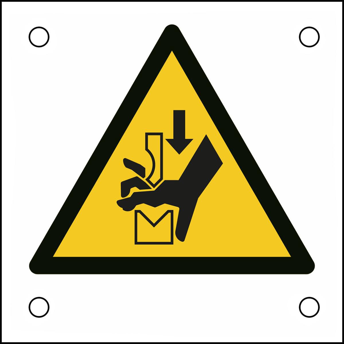 Brady WW030NTALU05-50X50-1 W128402193 ISO Safety Sign - Warning 