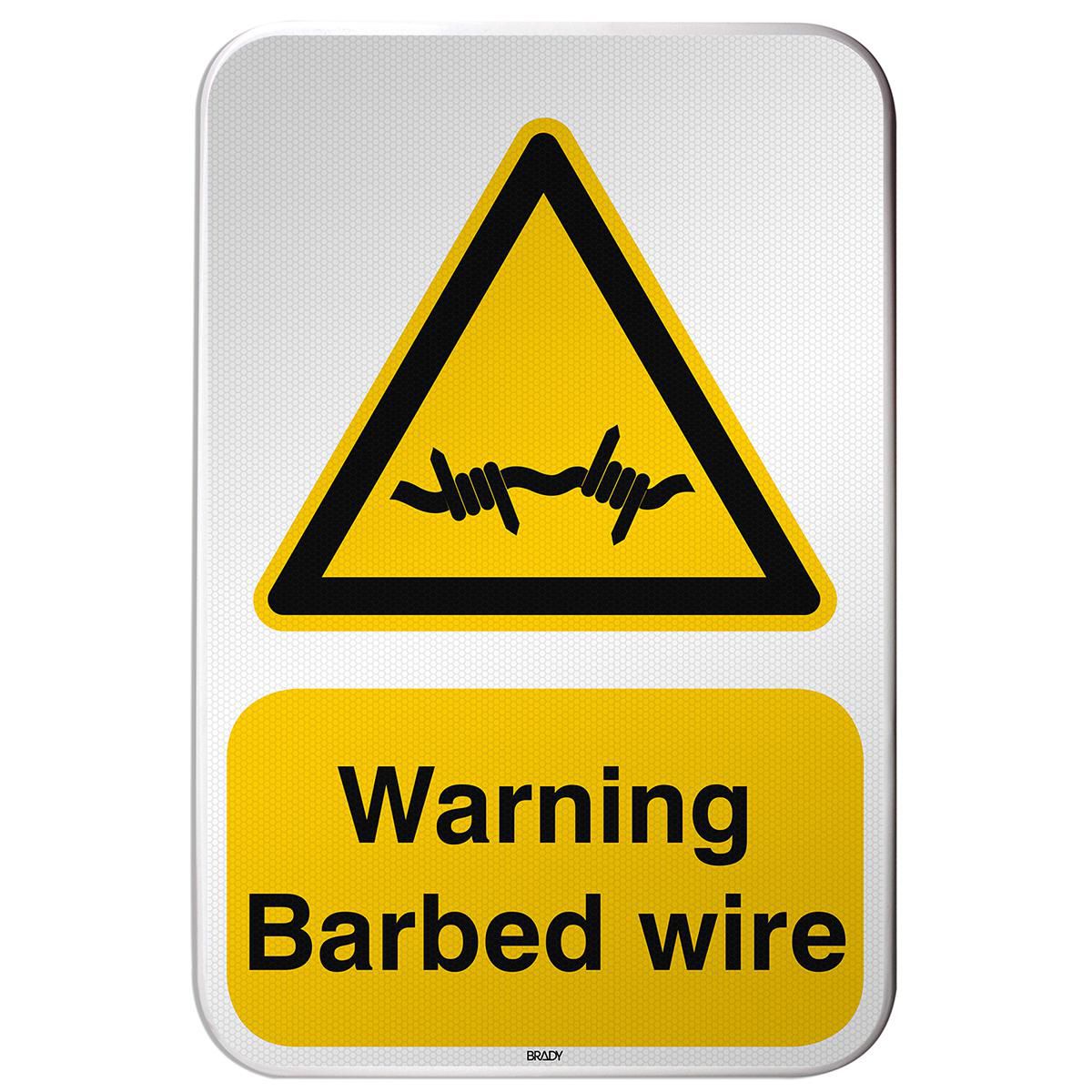 Brady WW033EN532RFLBD-400X600-1 W128405282 ISO Safety Sign - Warning 