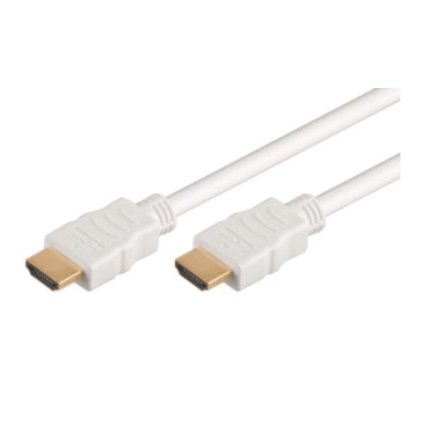 HDMI HI-SPEED CABLE WHITE 2.0M