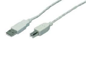 USB CABLE MCAB USB 2.0 A TO B 1.8M GREY