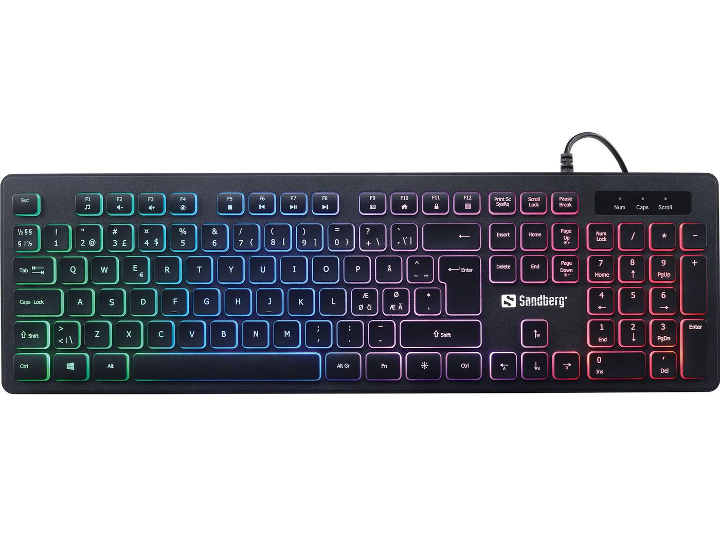 Sandberg 640-32 Gamer Keyboard Stealth NORDIC 