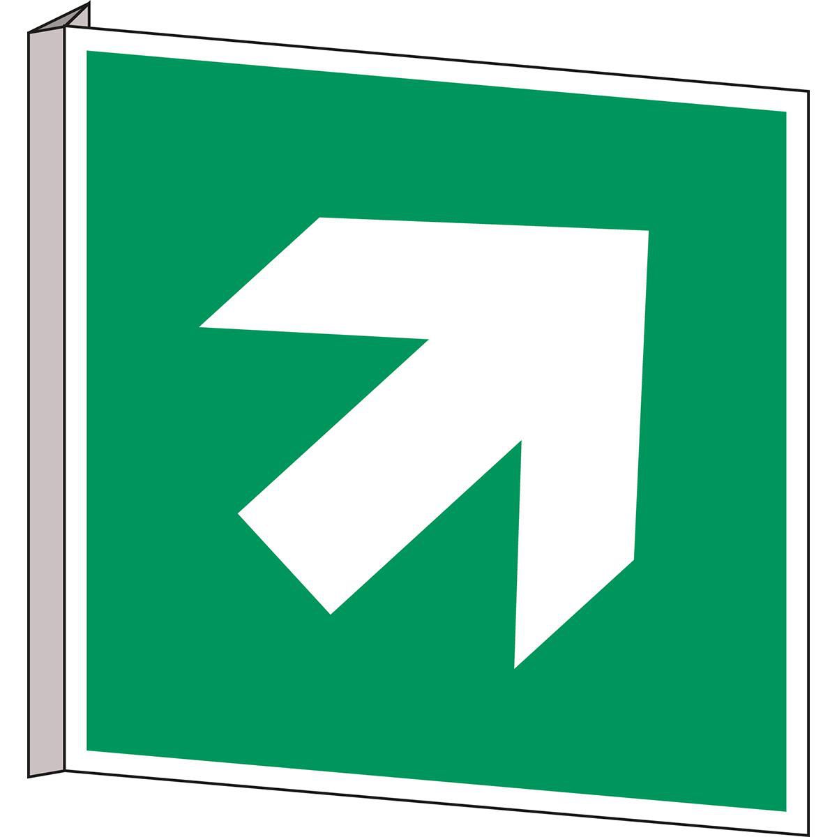 Brady PIC A045-203X203-BIPVC-CRD1 W128410470 ISO Safety Sign - Direction 