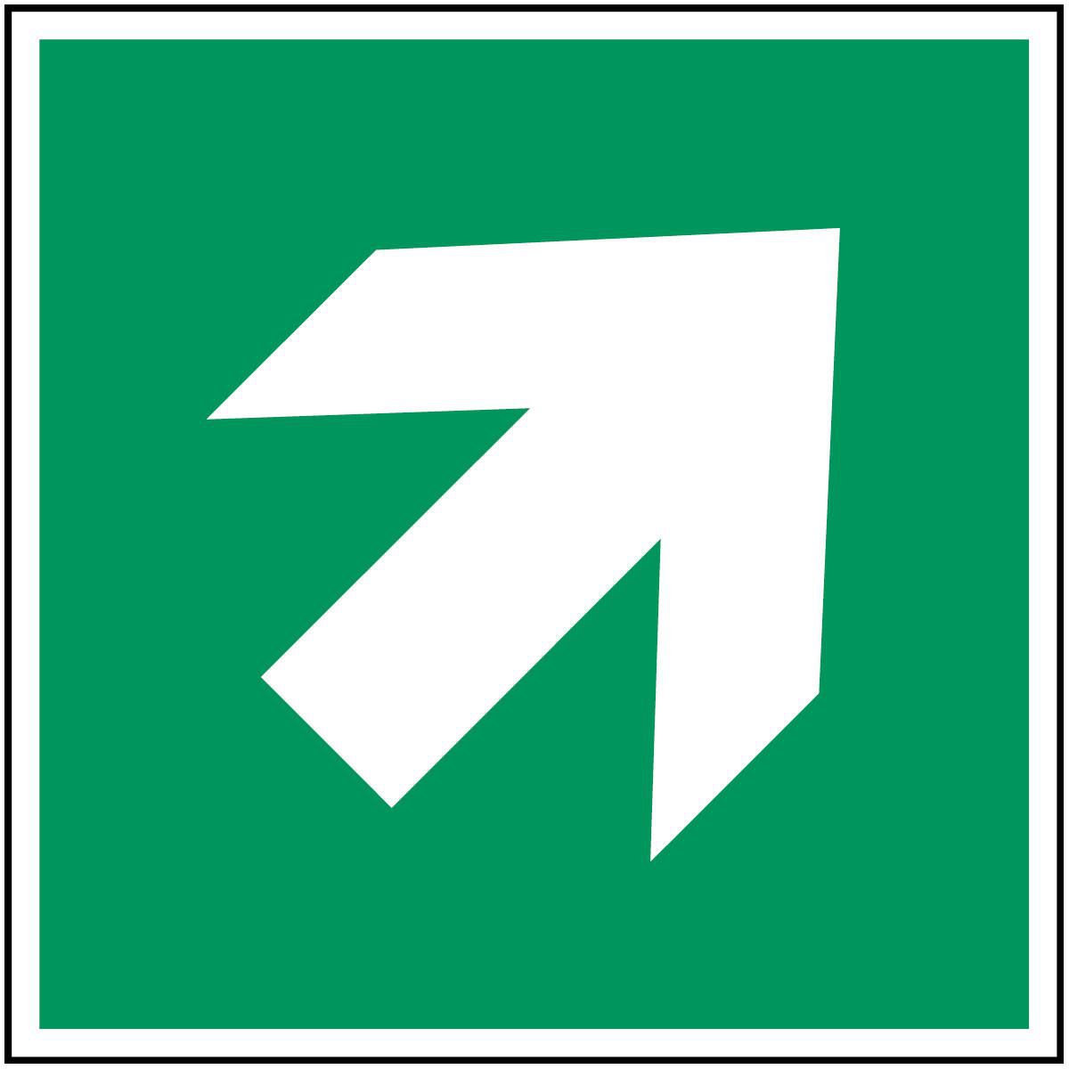 Brady PIC A045-300X300-PE-CRD1 W128418501 ISO Safety Sign - Direction 