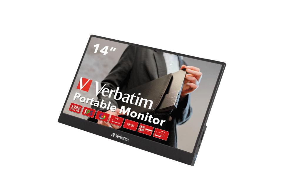 Verbatim 49590 W128805034 PM-14 Portable Monitor 14 