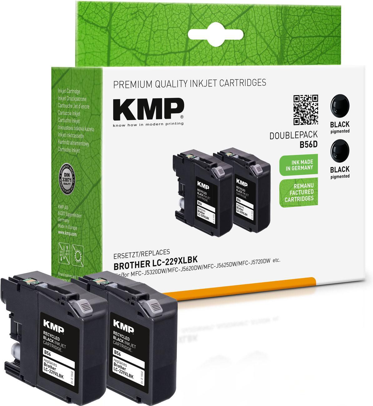 KMP-Printtechnik-AG 1529,0021 Cart. Bredher 2x LC-223BK 