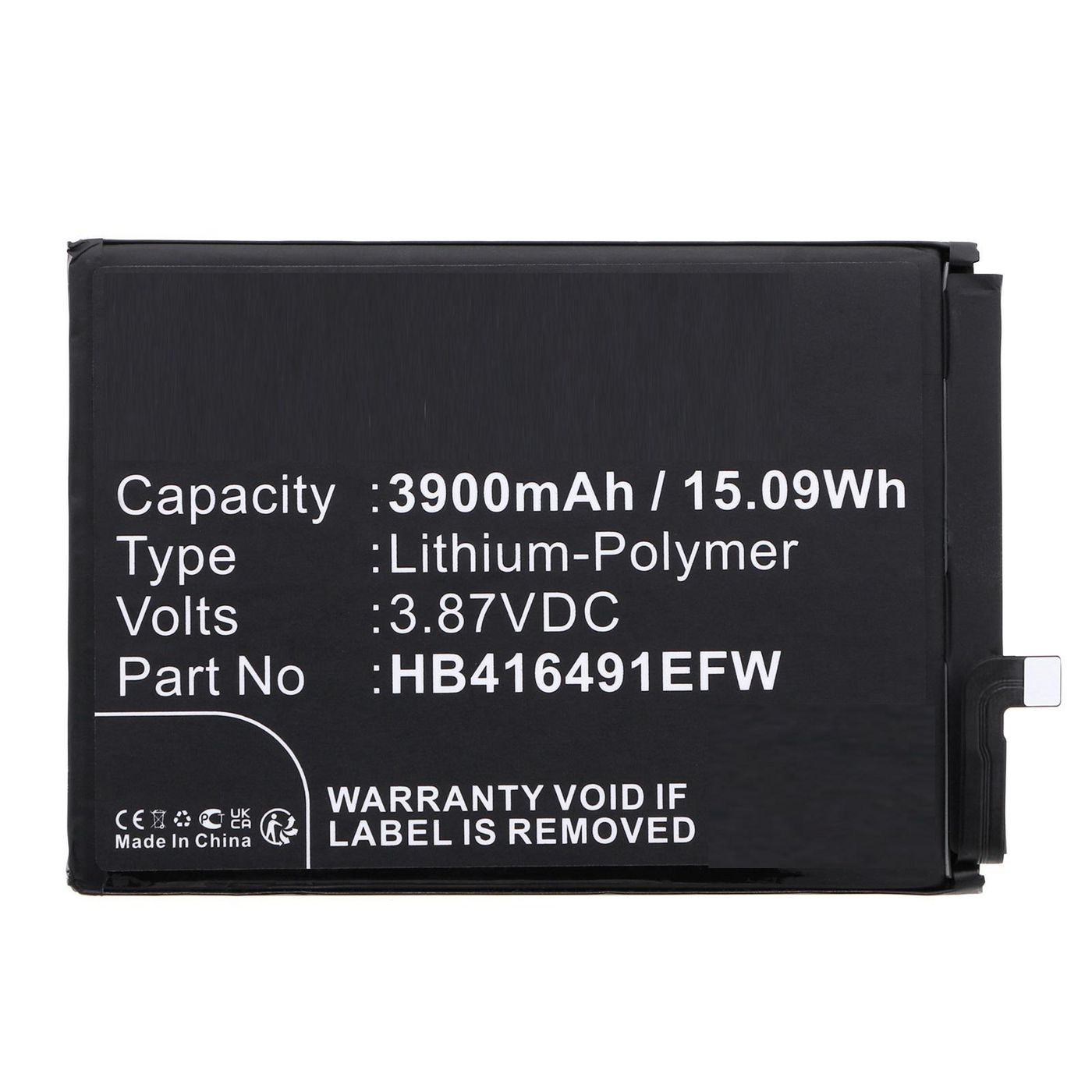 CoreParts MBXMP-BA1765 W128812866 Battery for Honor Mobile 