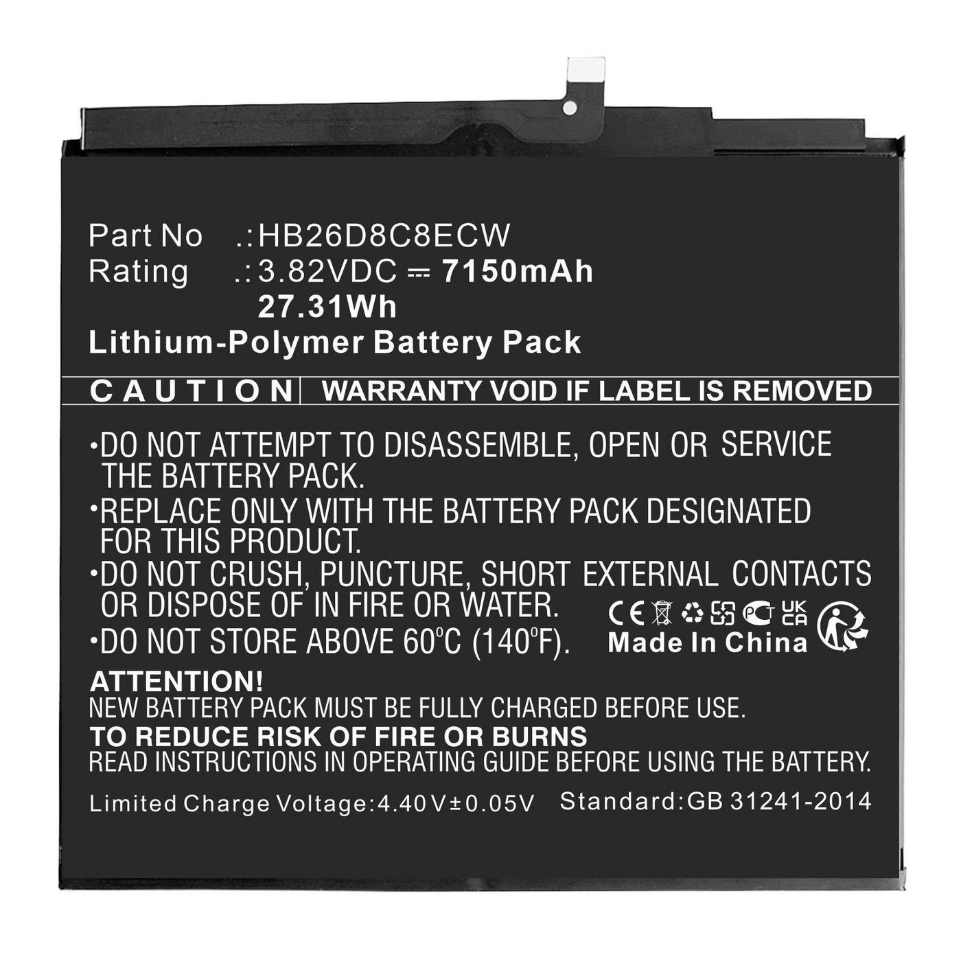 CoreParts MBXTAB-BA235 W128812987 Battery for Huawei Tablet 