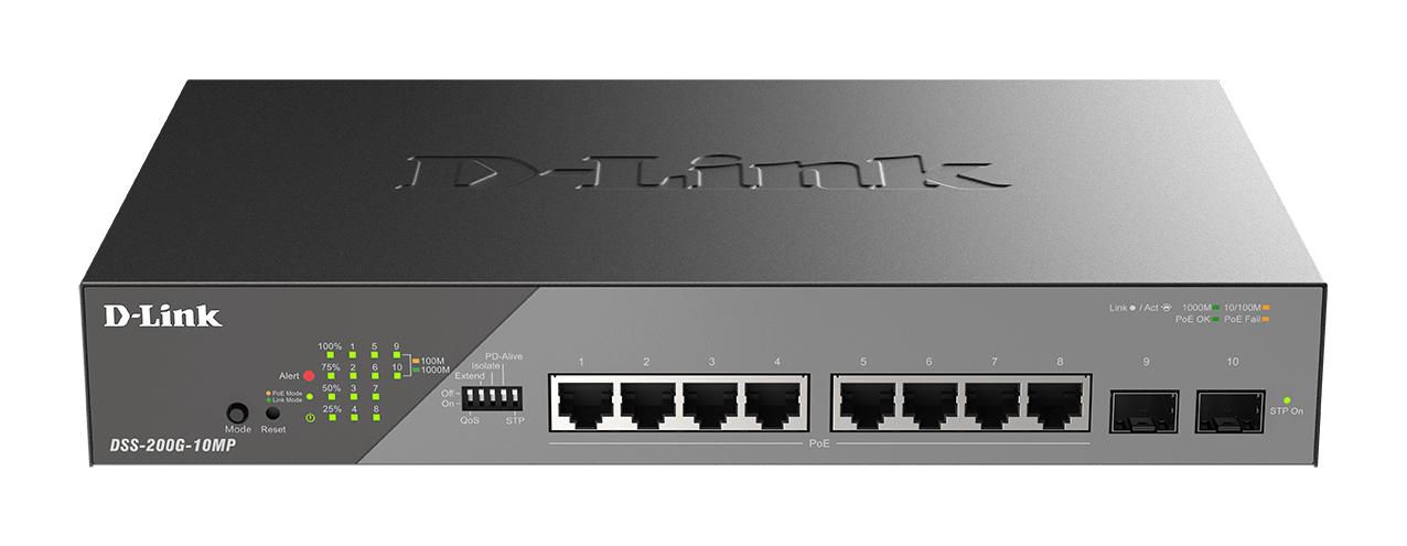 10-Port Gigabit Ethernet PoE+
