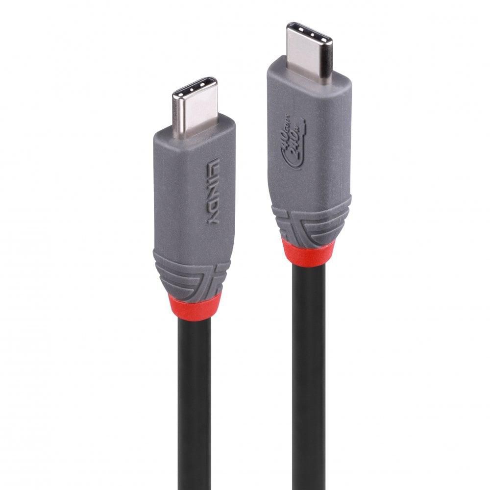 Lindy 36956 W128820607 0.8m USB 4 240W Type C Cable, 