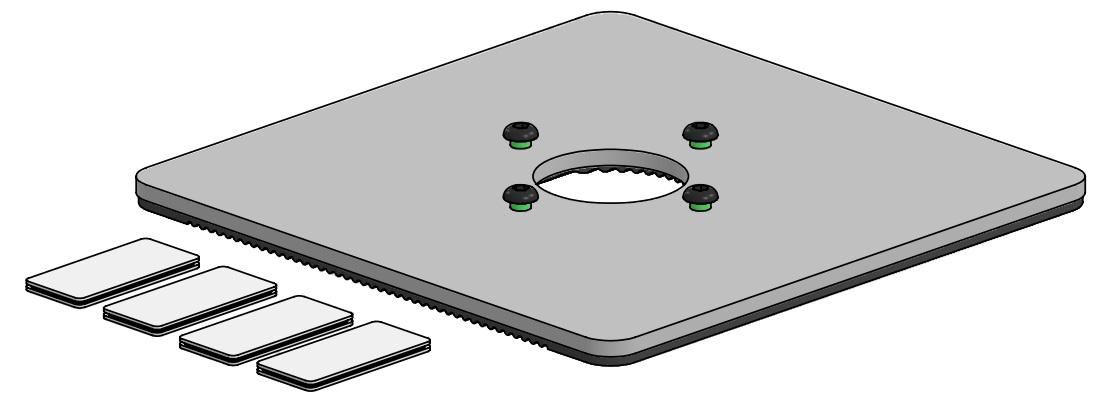 Ergonomic-Solutions EET115-02 W128830041 200x200mm Baseplate with 