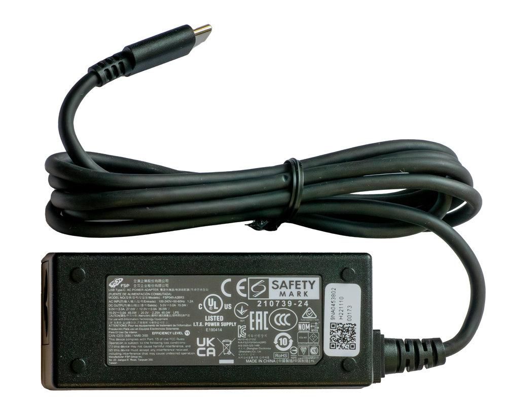 ZEBRA POWER SUPPLY FOR ET8X USB-C DC CONNECTOR. AC INPUT 100-240V. OUTPUT 15V 3A (PWR-BGA15V45W-UC2-