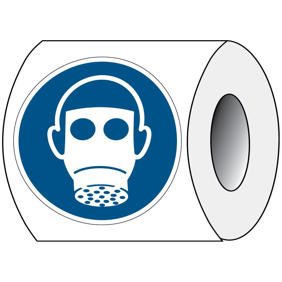 Brady PIC M017-DIA 100-PE-ROLL1 W128422383 ISO Safety Sign - Wear 