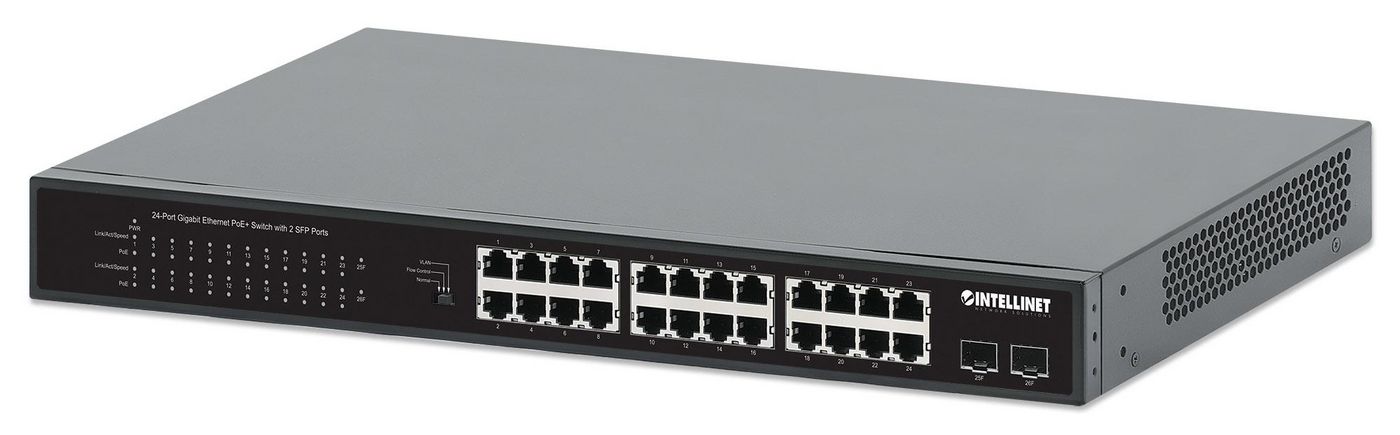 Intellinet 561891 W128824327 24-Port Gigabit Ethernet Poe+ 