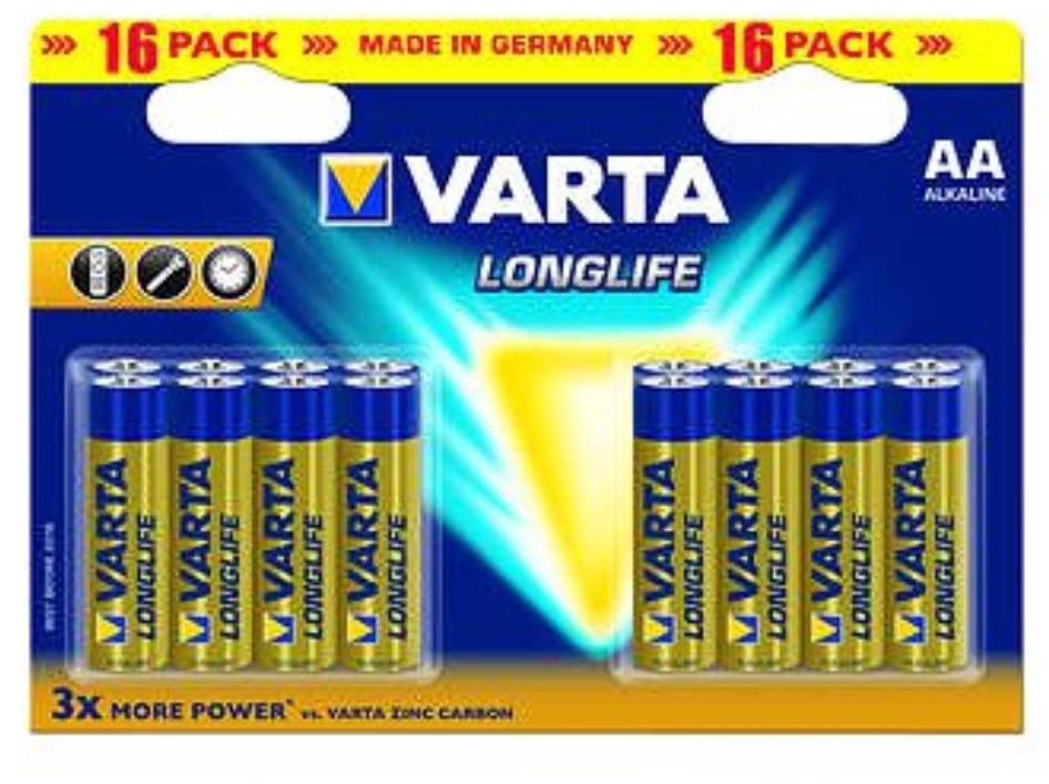 Varta 4106214416 W128824401 Bv-Ll 16 Aa Single-Use 