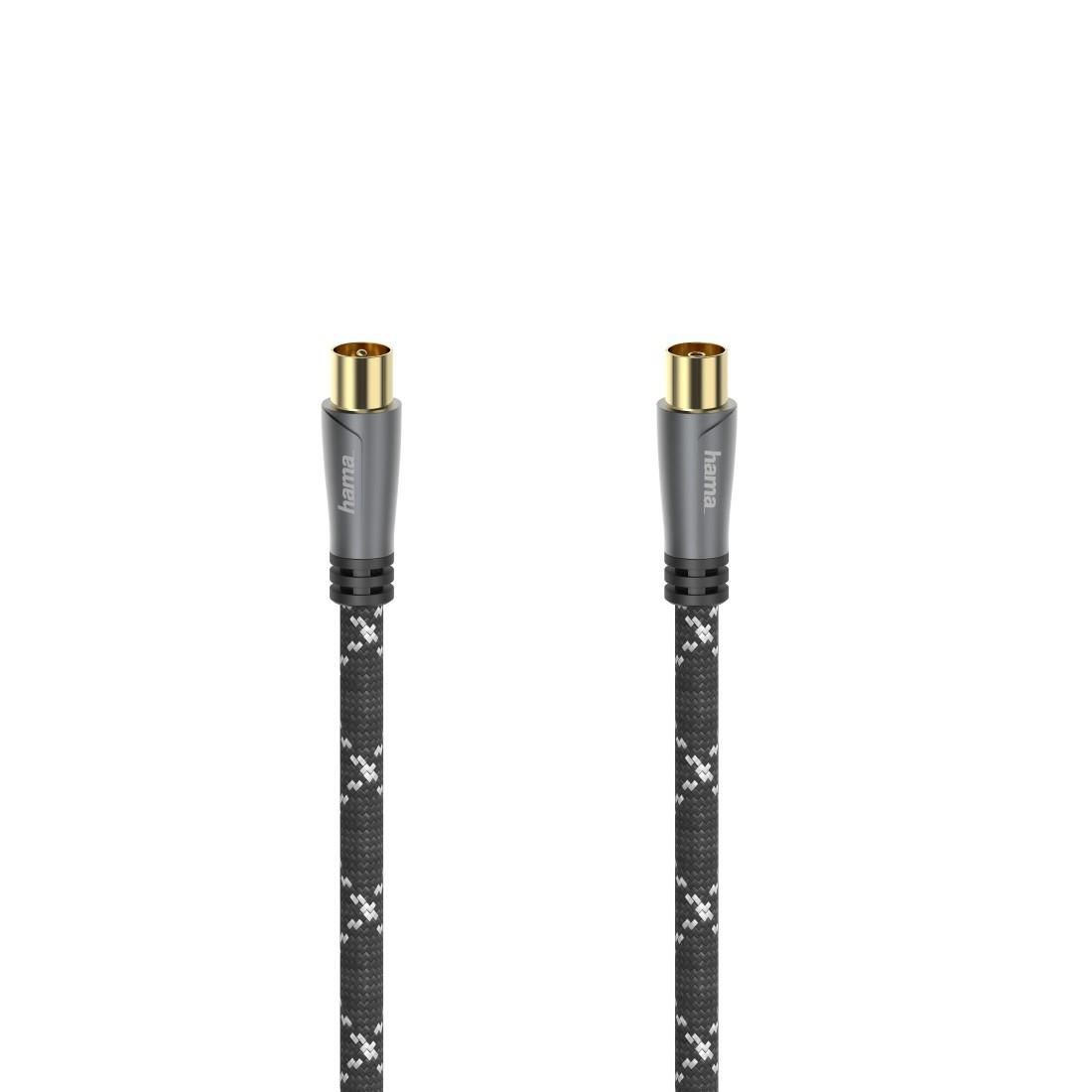 Hama 205072 W128824521 2 Coaxial Cable 5 M Black, 