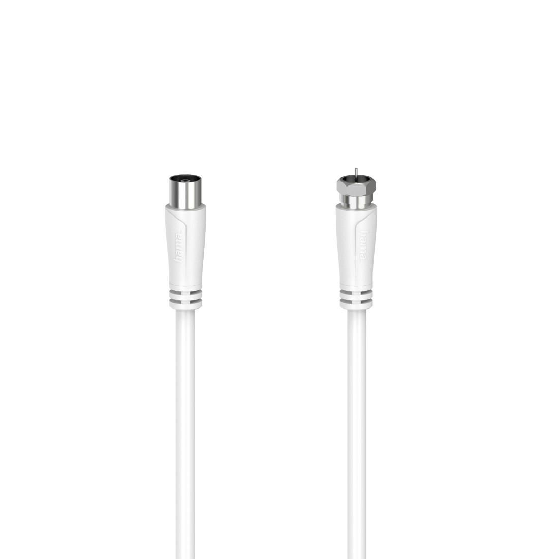 Hama 205062 W128824605 2 Coaxial Cable 3 M F White 
