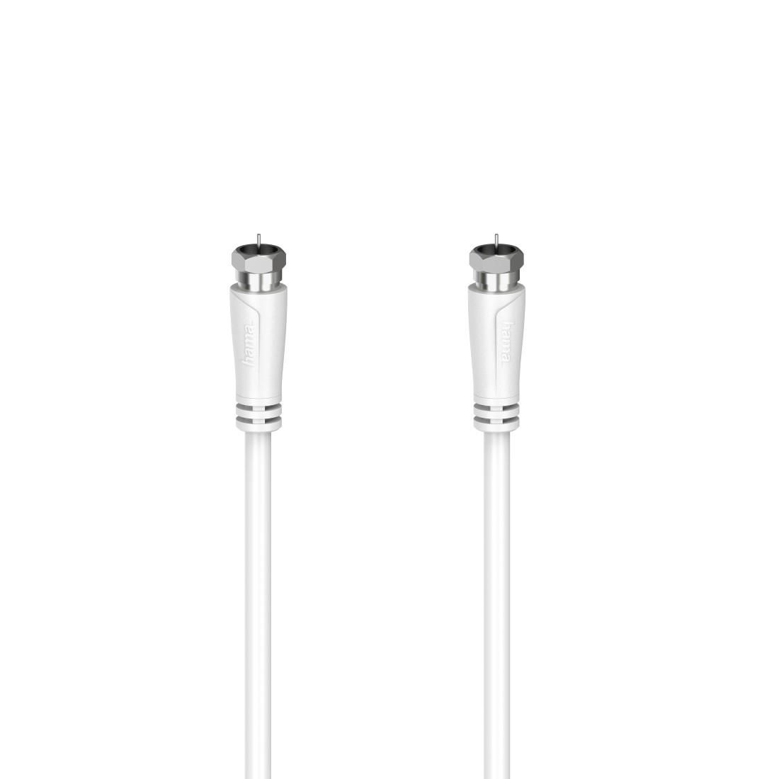 Hama 205063 W128824607 3 Coaxial Cable 1.5 M F White 